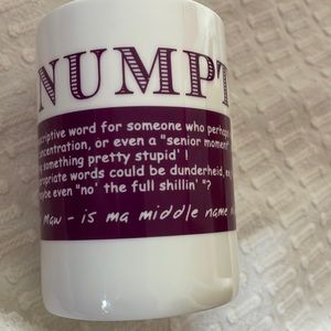Scottish Dialect Words “NUMPTY” mug Design by Barbara Davidson